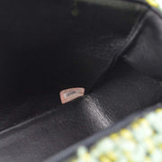 Chanel Green Tweed Classic Single Flap 2 in 1 Handbag Set