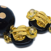 Chanel Dangle Earrings Clip-On Black 00A