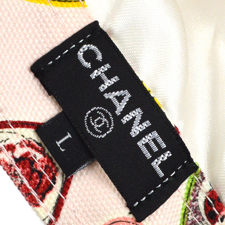 Chanel Pink Valentine Cap Hat #L Small Good