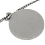Chanel Camellia Chain Necklace Pendant Silver 06P