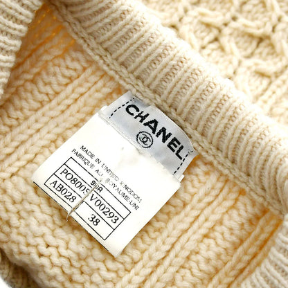 Chanel Vest Sweater Ivory 96A #38