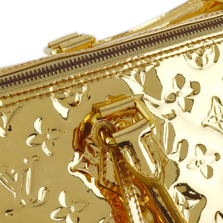 Louis Vuitton 2008 Gold Monogram Miroir Speedy 35 Handbag M95785
