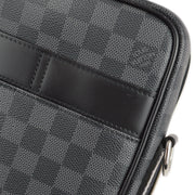Louis Vuitton 2009 Damier Graphite Steve 2way Business Handbag N58030