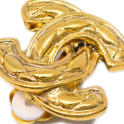 Chanel Gold CC Earrings Clip-On 2433