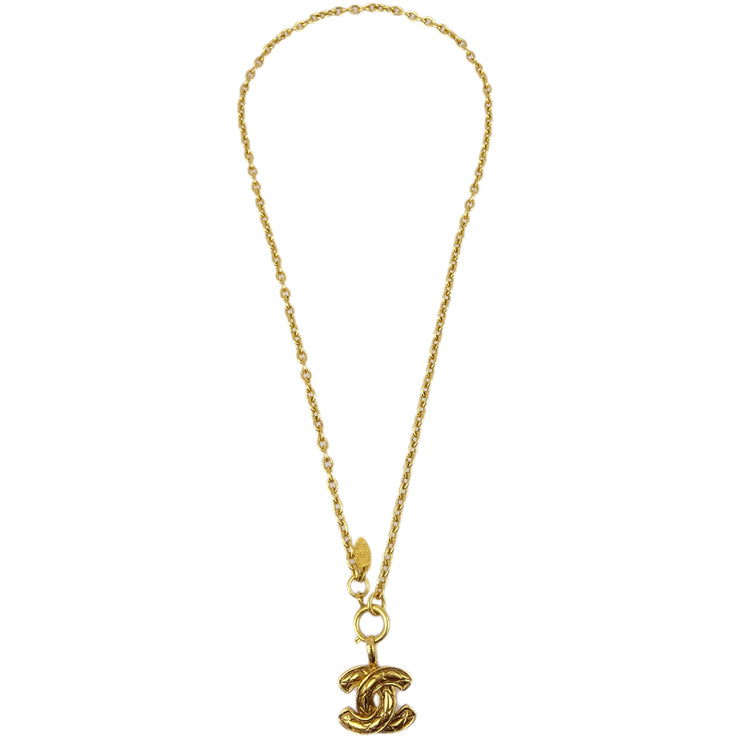 Chanel Gold CC Pendant Necklace 3858