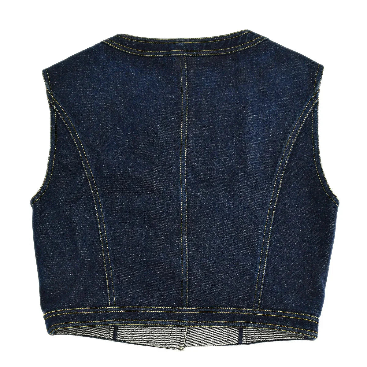 Chanel Vest Denim Jacket Indigo