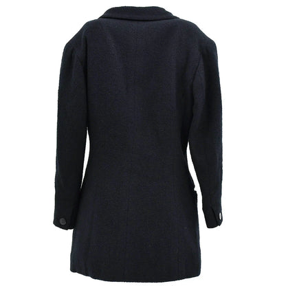 Chanel Single Breasted Jacket Black 98P #38