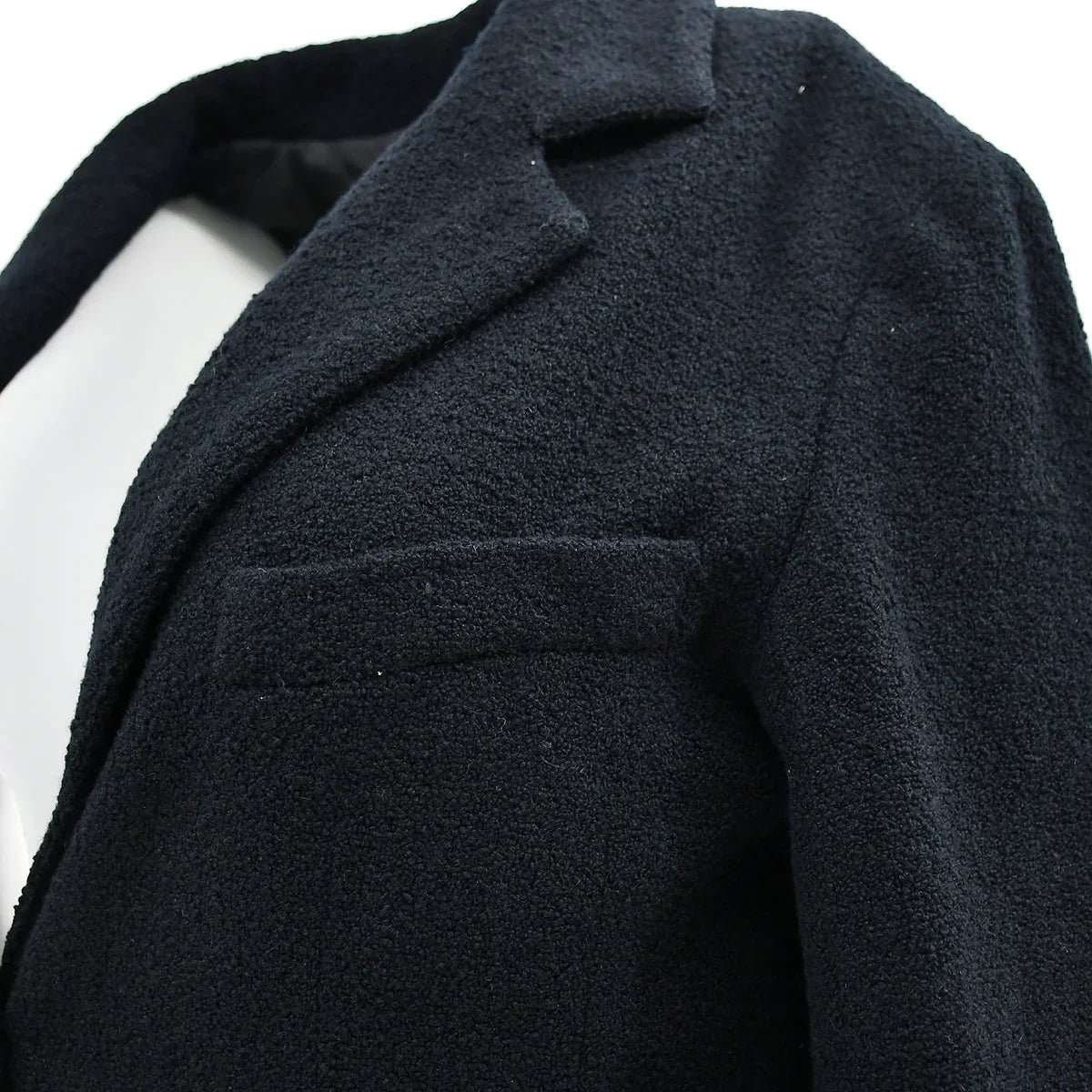 Chanel Single Breasted Jacket Black 98P #38