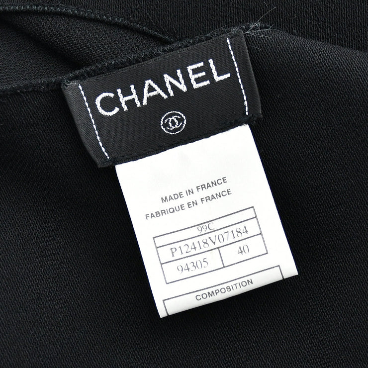 Chanel Sleeveless Tops Black 99C #40