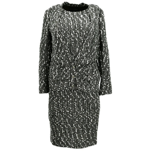 Chanel Setup Suit Jacket Dress Green 04A #36