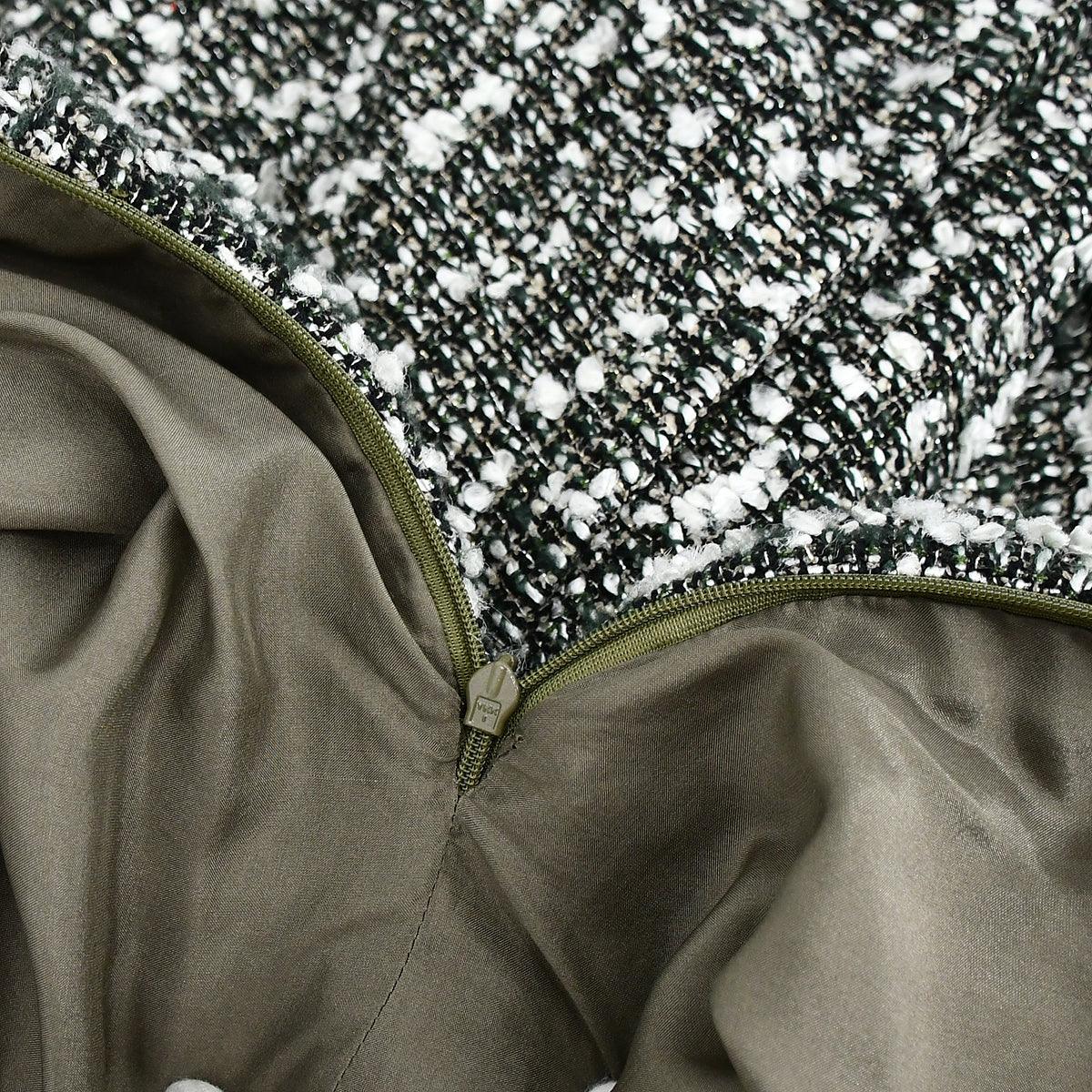 Chanel Setup Suit Jacket Dress Green 04A #36