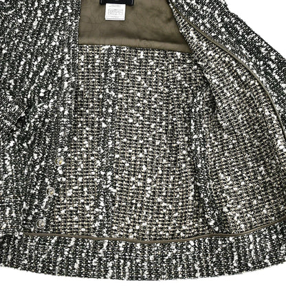Chanel Setup Suit Jacket Dress Green 04A #36