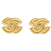 Chanel CC Piercing Earrings Gold 01P