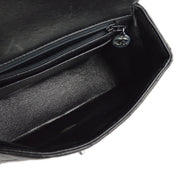Chanel Black Lambskin Mini Classic Square Flap Handbag
