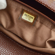 Chanel 2000-2001 Metallic Brown Caviar Chain Shoulder Bag