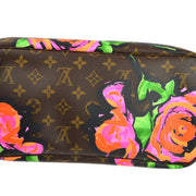Louis Vuitton 2009 Monogram Rose Neverfull MM Shoulder Tote Bag M48613