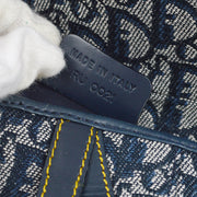 Christian Dior 2001 Navy Trotter Saddle Handbag