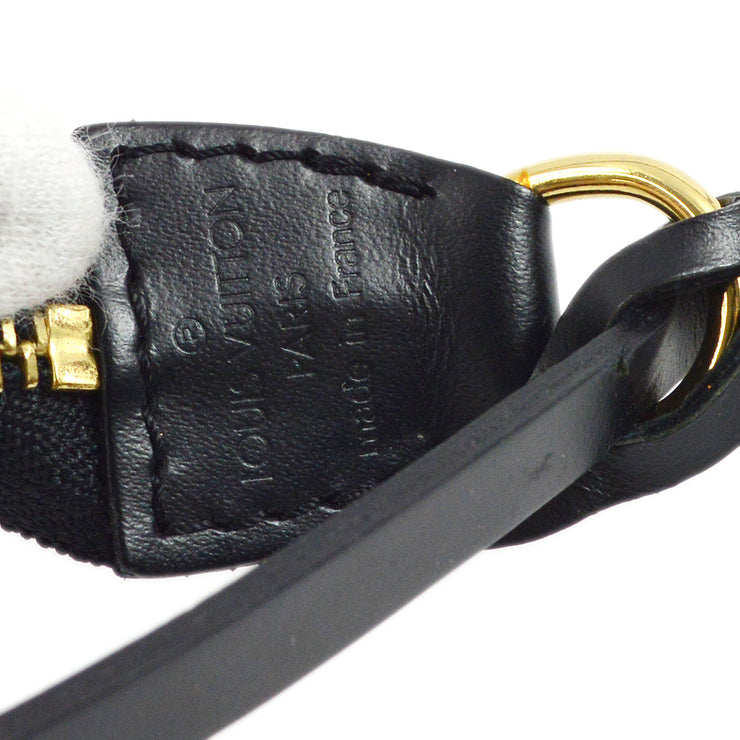 Louis Vuitton 2002 Black Epi Pochette Accessoires Handbag M52982