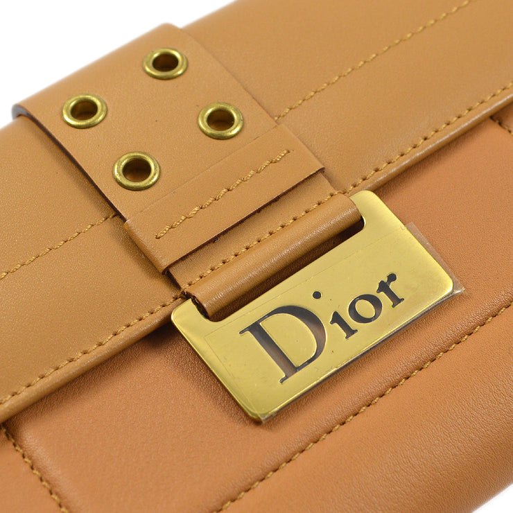 Christian Dior 2002 Brown Street Chic Bifold Wallet Purse