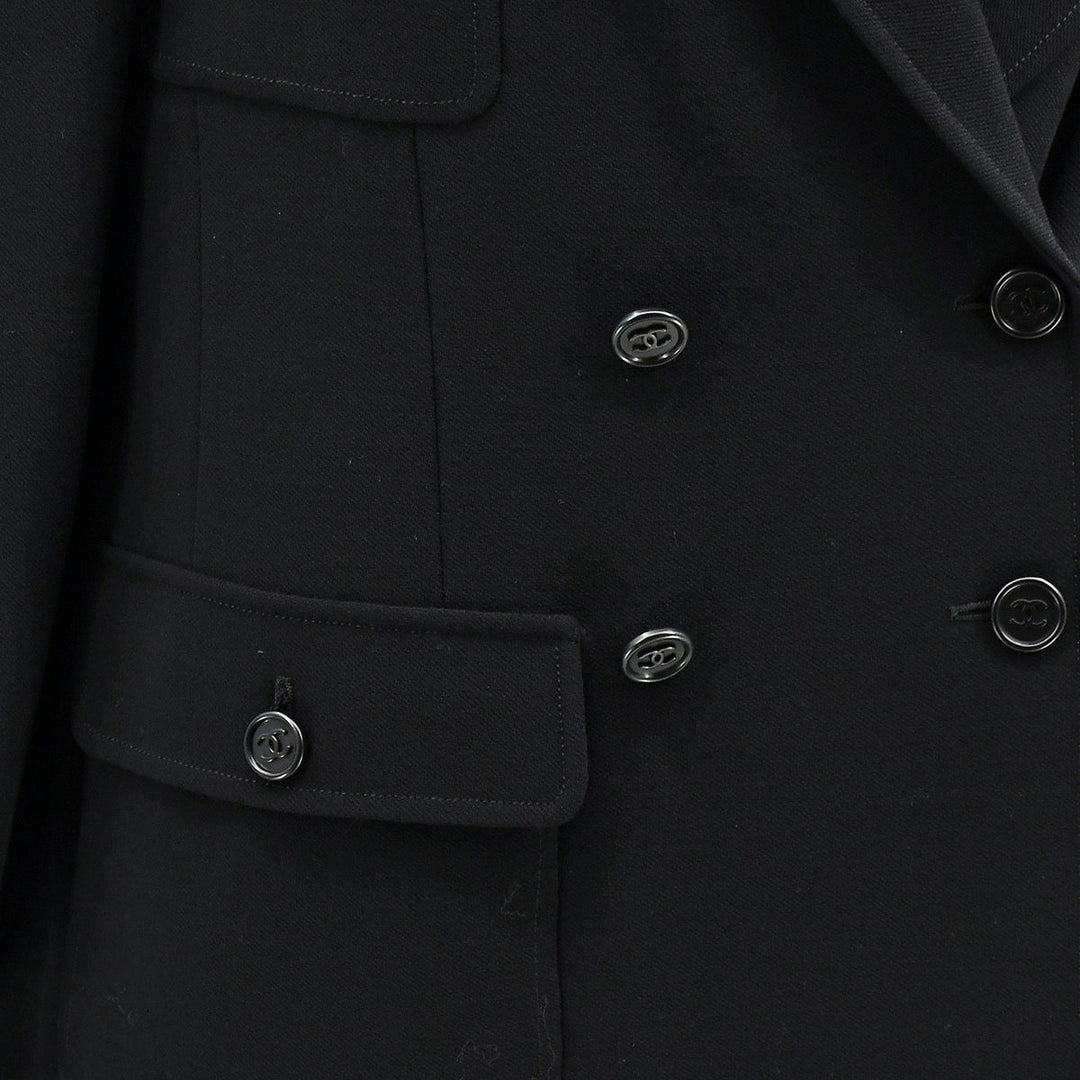 Chanel Double Breasted Jacket Black 97P #46 – AMORE Vintage Tokyo