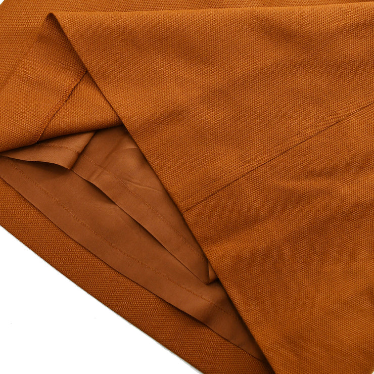 Yves Saint Laurent Setup Suit Jacket Skirt Brown #36