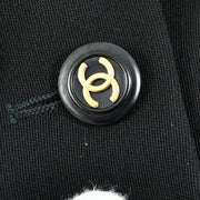 Chanel Single Breasted Jacket Black 94C #40