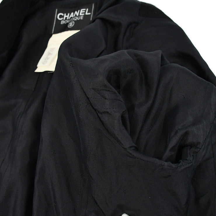Chanel Single Breasted Jacket Black 94C #40