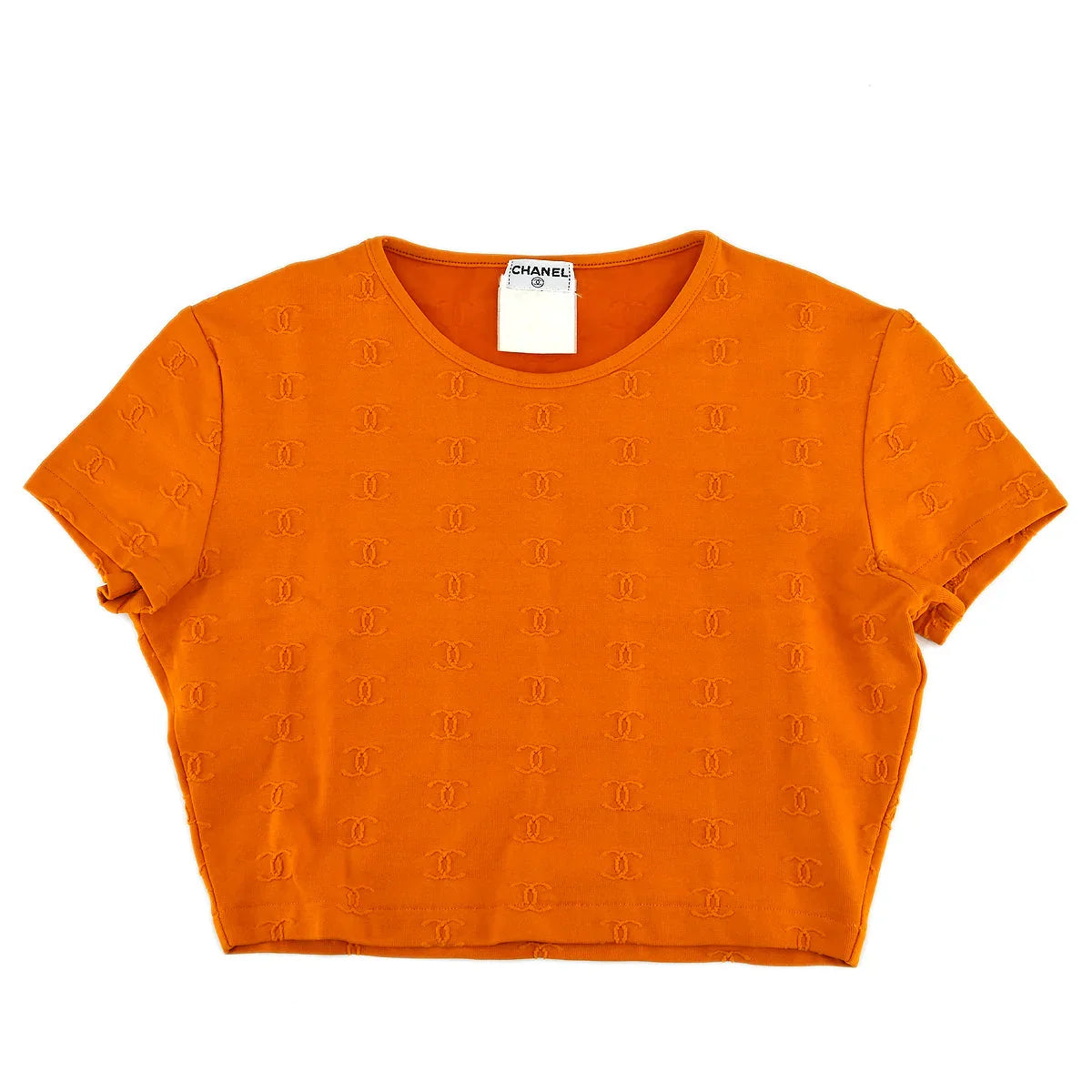 Chanel Cropped T-shirt Orange