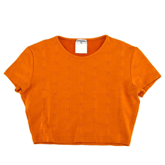 Chanel Cropped T-shirt Orange