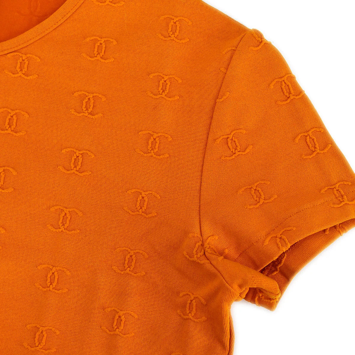 Chanel Cropped T-shirt Orange