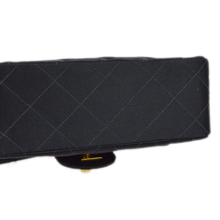 Chanel 1991-1994 Satin Mini Classic Square Flap Shoulder Bag 17