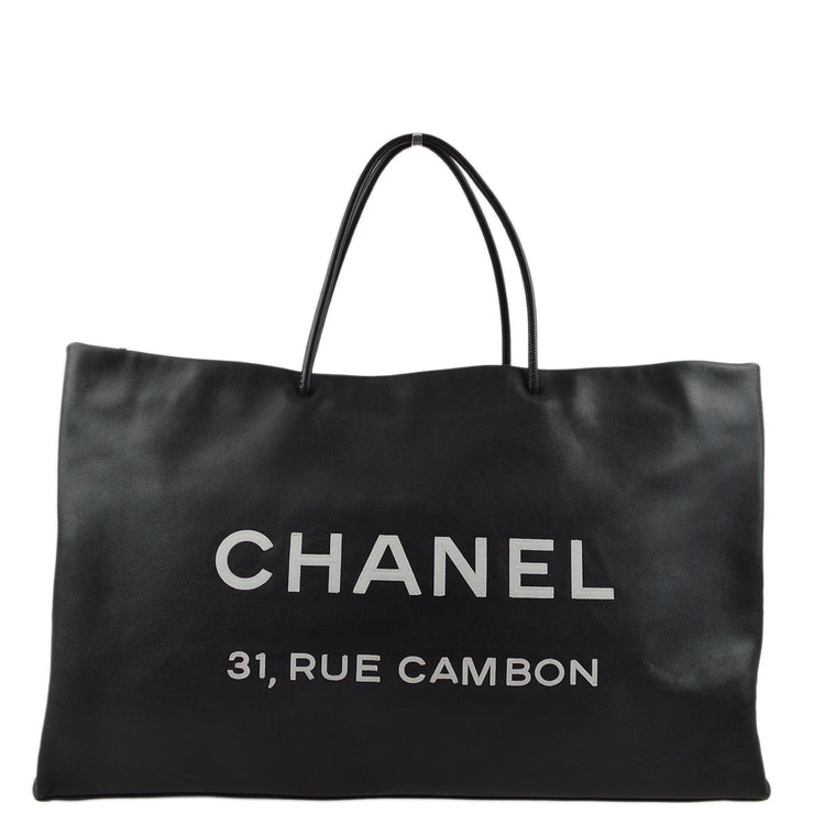 Chanel * Black Calfskin Essential Tote Handbag