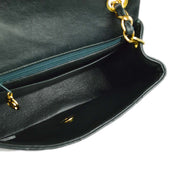 Chanel * Green Lambskin Mini Classic Square Flap Shoulder Bag 17