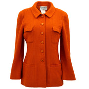 Chanel Single Breasted Jacket Orange 95A #40