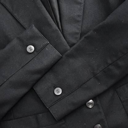 Chanel Setup Suit Jacket Skirt Black 98S #36