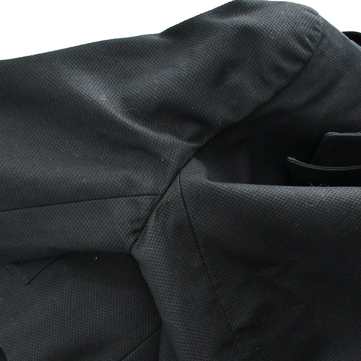 Chanel Setup Suit Jacket Skirt Black 98S #36