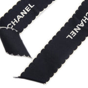 Chanel Bow Brooch Pin Black