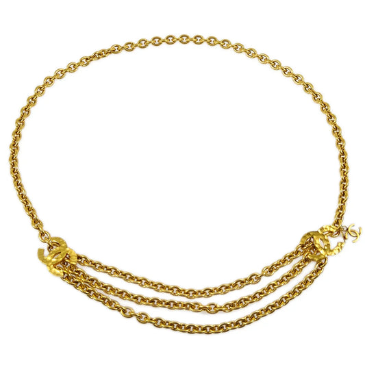 Chanel CC Chain Belt Gold 684 Small Good