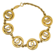 Chanel CC Bracelet Gold 1982