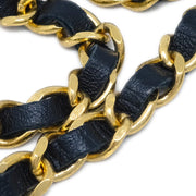 Chanel Medallion Chain Belt Black 1982 Small Good