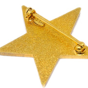 Chanel Star Brooch Pin White 01P
