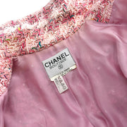 Chanel Single Breasted Jacket Pink