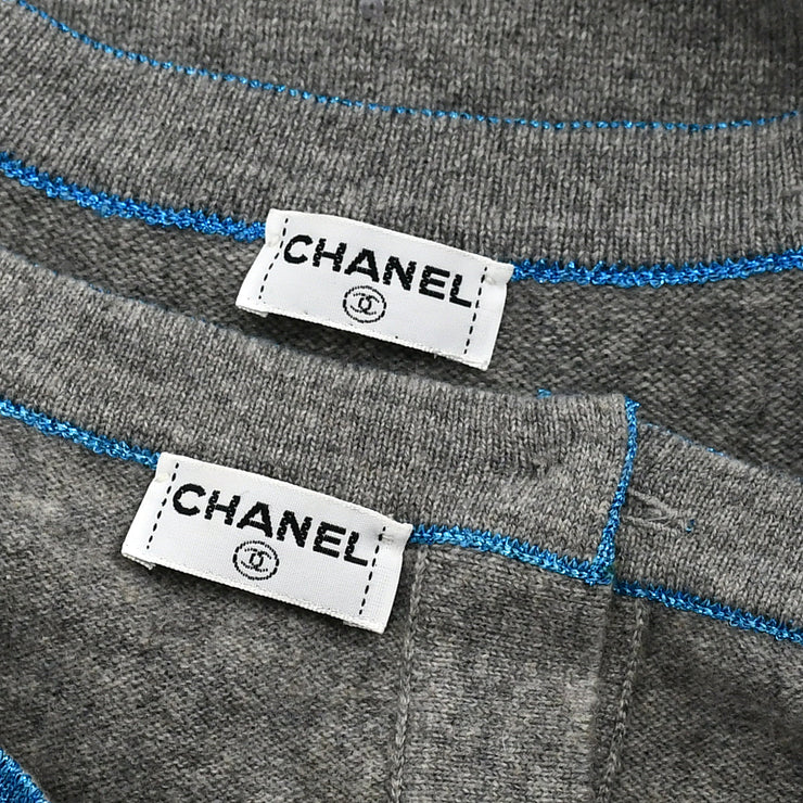 Chanel Ensemble Cardigan Tops Gray
