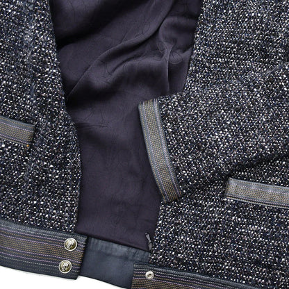 Chanel Jacket Dress Set Navy 04A #36