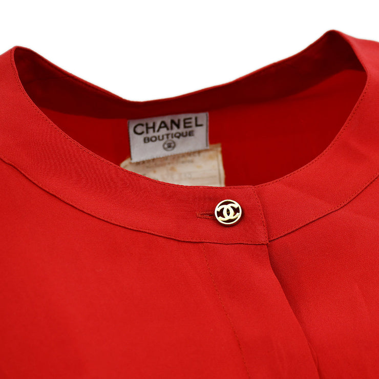 Chanel Blouse Shirt Red 11 #40