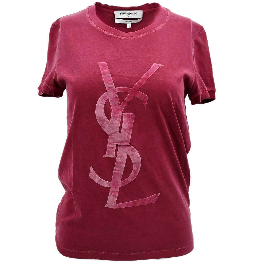 Saint laurent t shirt pink on sale