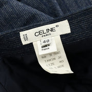 Celine Setup Suit Jacket Skirt Navy #40