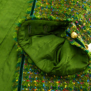 Chanel Setup Suit Jacket Skirt Green 23 #36