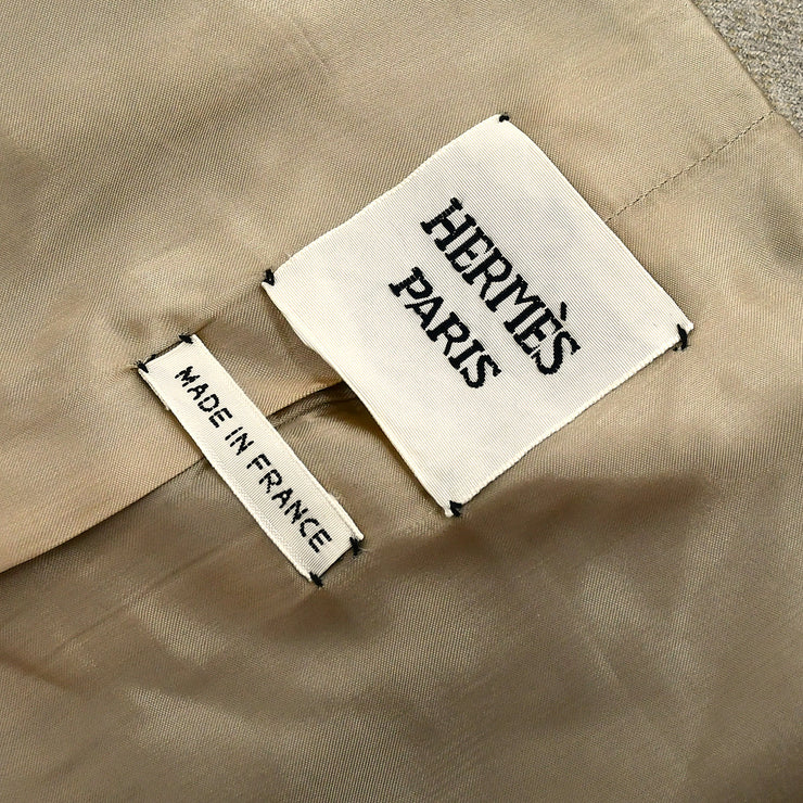 Hermes JPG Single Breasted Jacket Beige #38