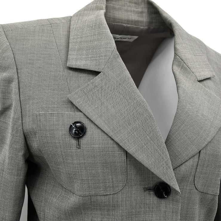 Yves Saint Laurent Single Breasted Jacket Gray #36